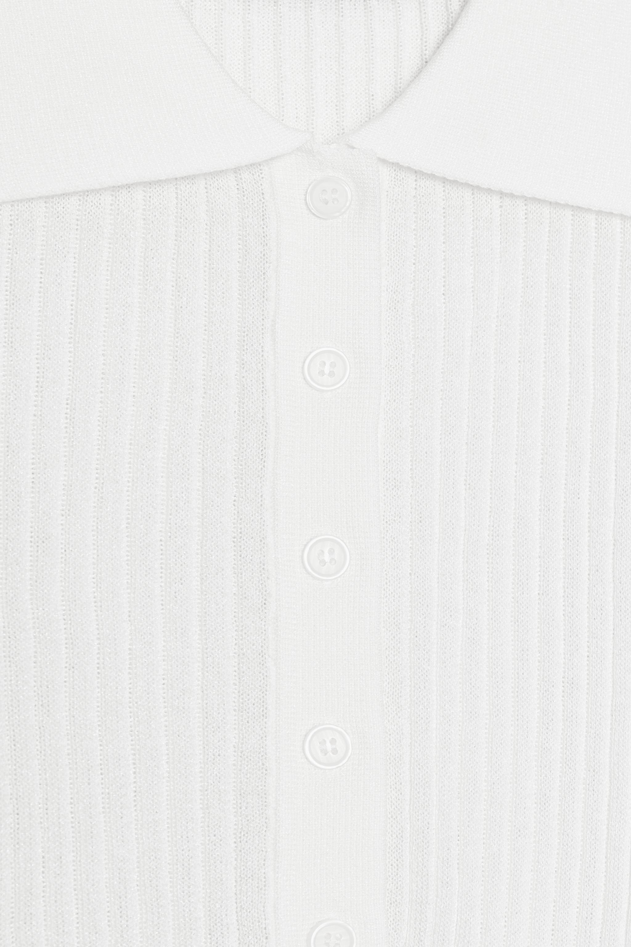 SEMI-SHEER KNIT POLO